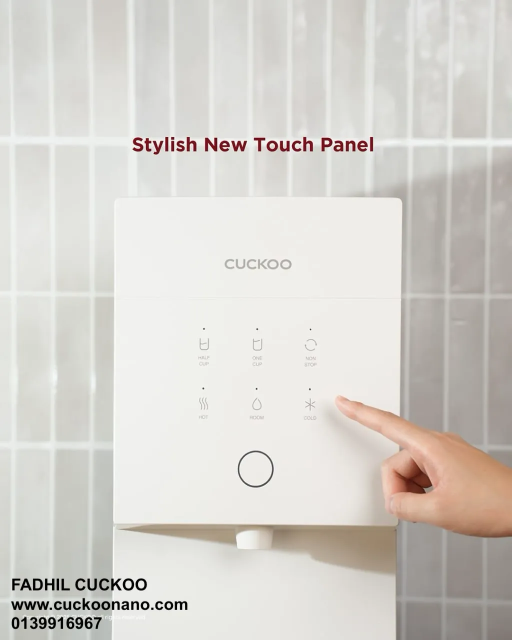 Gambar CUCKOO XCEL 2 water purifier 7 dengan rekaan premium untuk dapur moden
