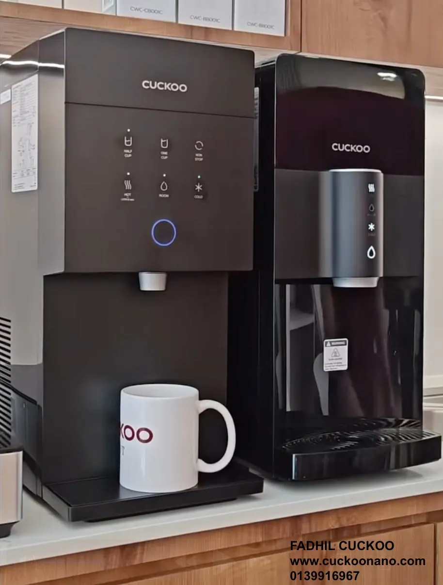 Gambar CUCKOO XCEL 2 water purifier 8 dengan rekaan premium untuk dapur moden