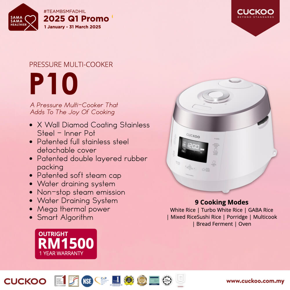 cuckoo p10 multicooker periuk promotion harga price 2025