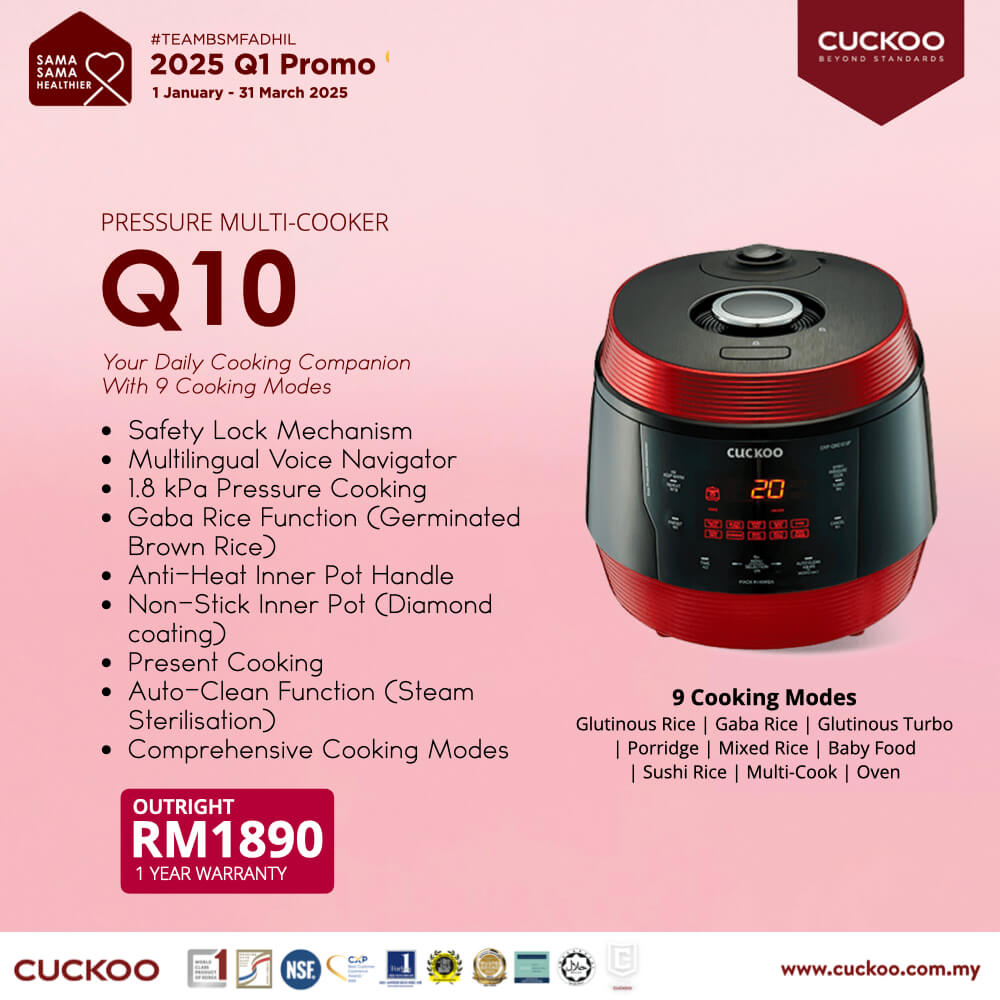 cuckoo q10 multicooker periuk promotion harga price 2025