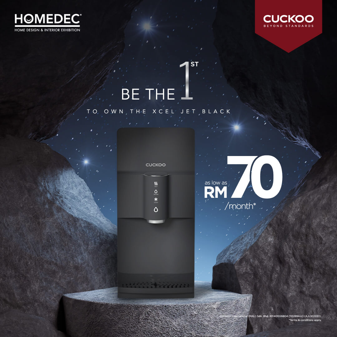 CUCKOO XCEL JET BLACK RM70 PROMOTION LATEST