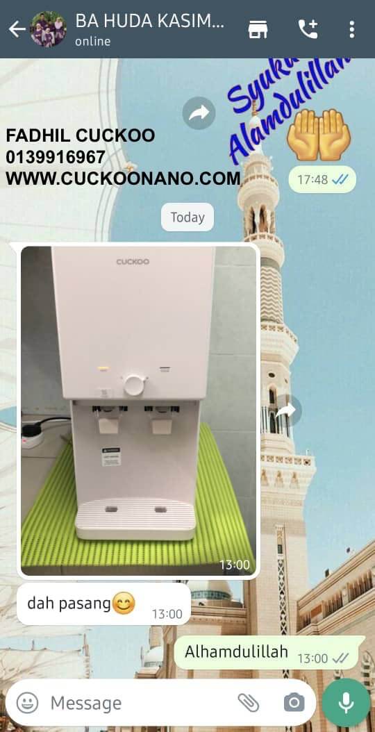 penapis air cuckoo king top 2 water purifier kt2 rm58 promosi