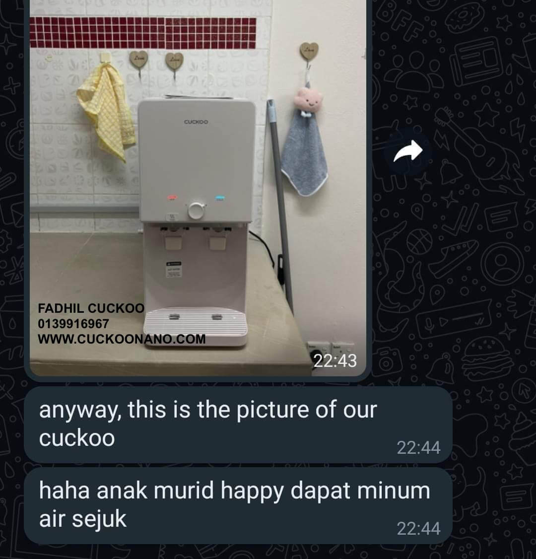 penapis air cuckoo king top 2 water purifier kt2 rm58 promosi