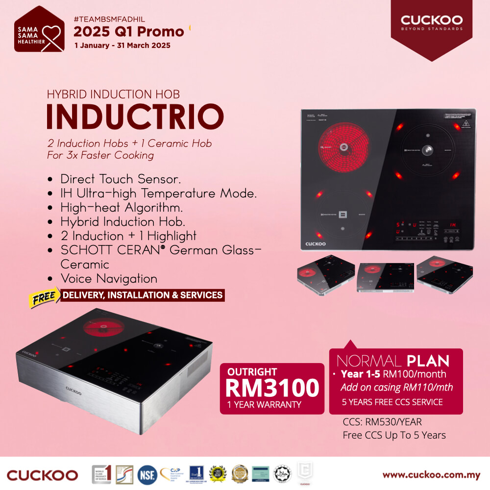 promosi cuckoo 2025 inductrio rm100 induction cooker dapur elektrik induksi promotion offer agent
