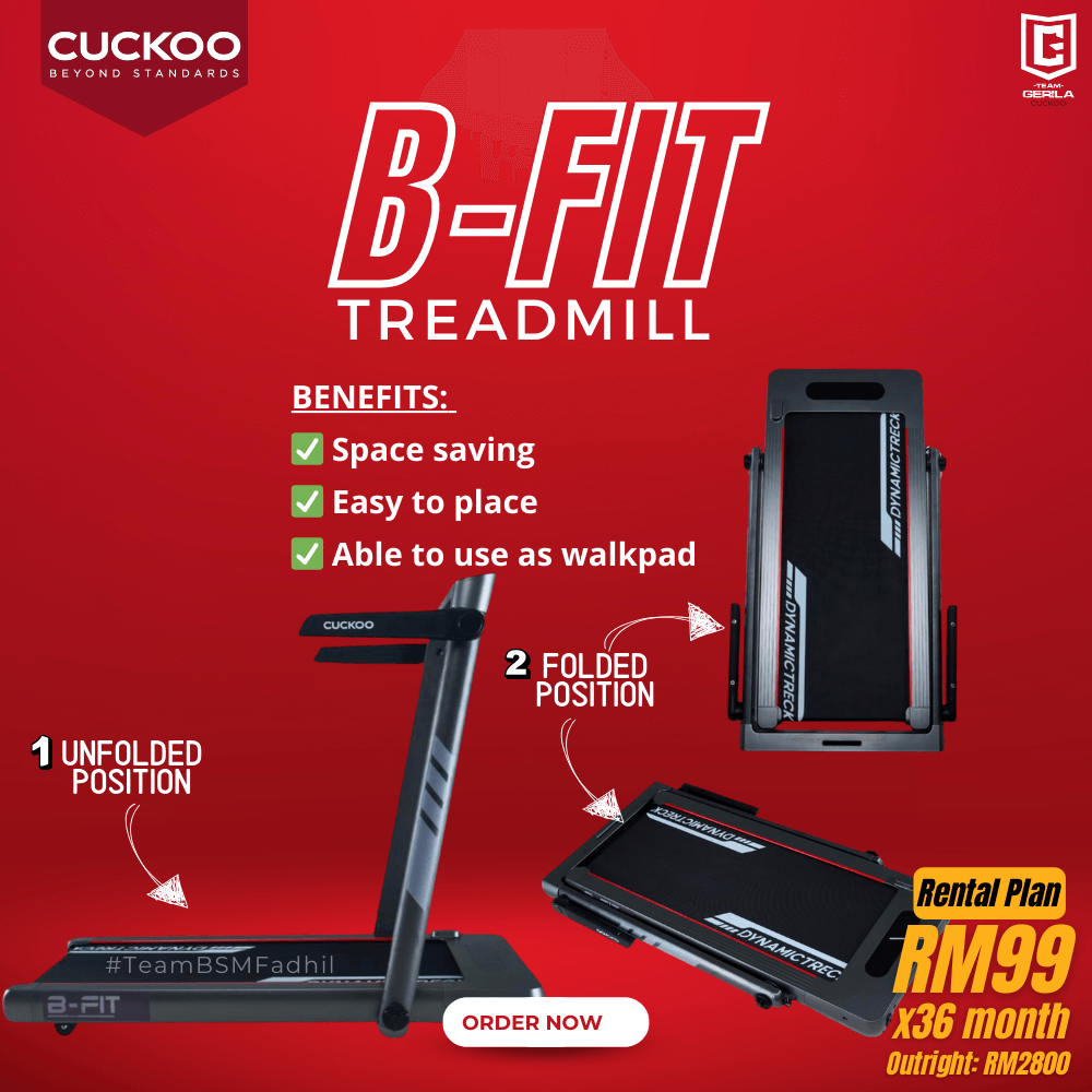treadmill cuckoo b fit promotion specification features benefit 2