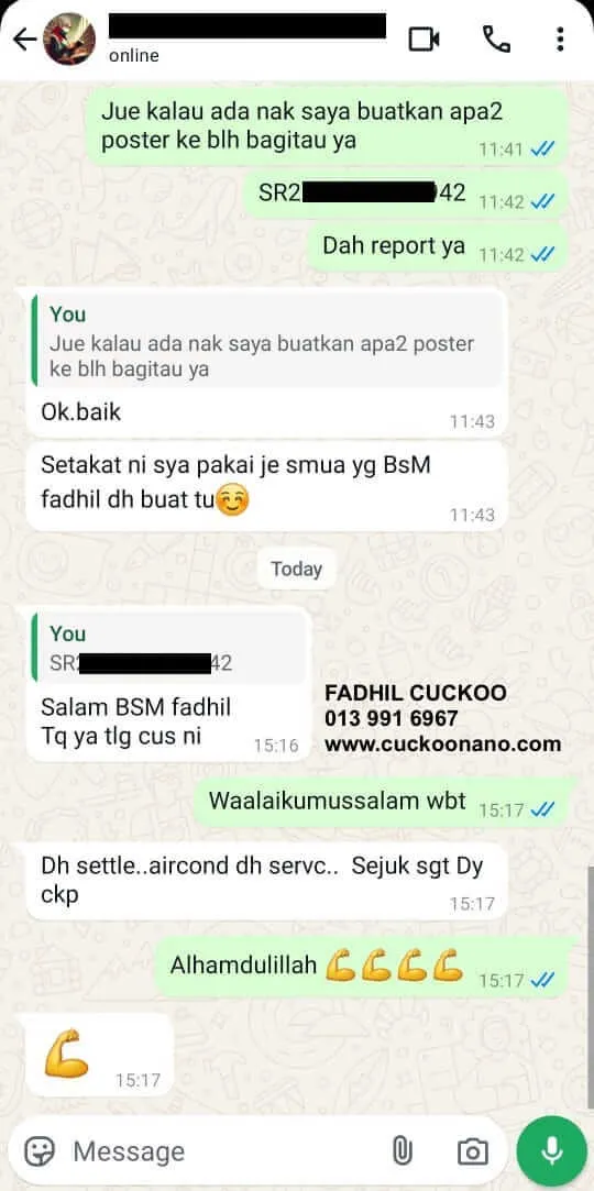 Fadhil membantu ejen baru CUCKOO