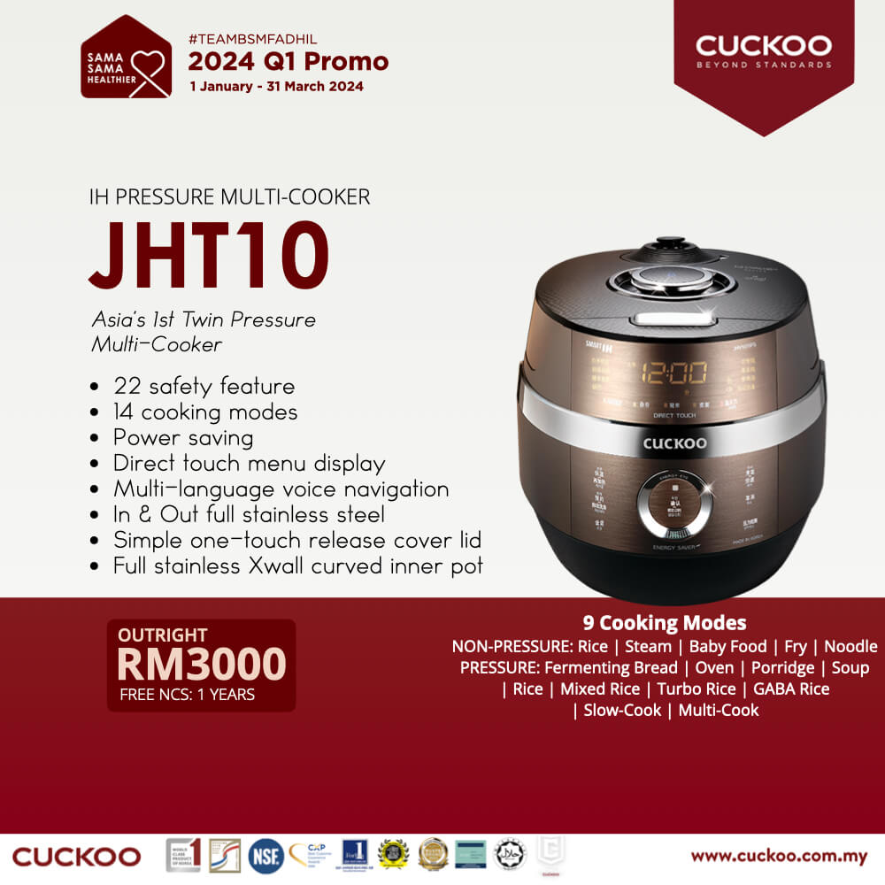 cuckoo jht10 multicooker periuk promotion harga price 2024
