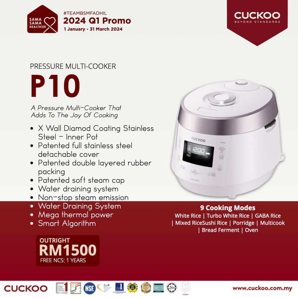 cuckoo p10 multicooker periuk promotion harga price 2024