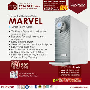 promosi 2024 penapis air cuckoo marvel rm65 water purifier promotion agent price harga