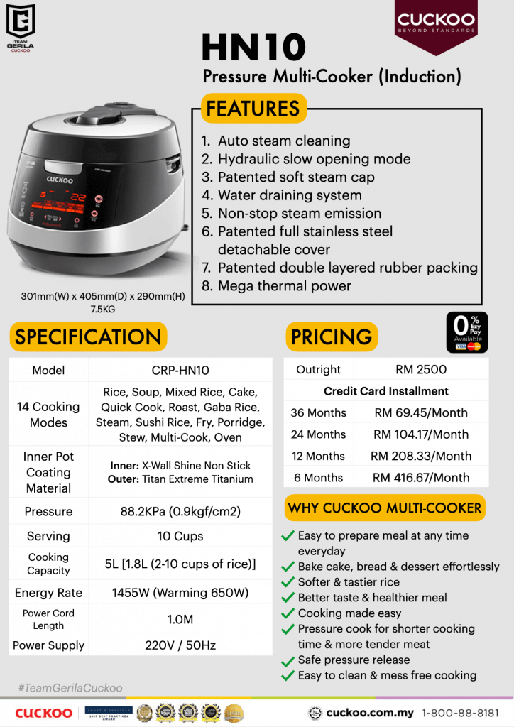 Apa Kelebihan Periuk Elektrik Cuckoo Multi Cooker Rice Cooker