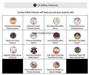 cuckoo p10 safety features