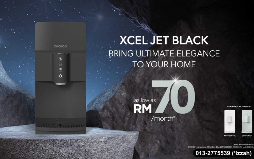 cuckoo xcel jet black hitam terbaru latest new promotion