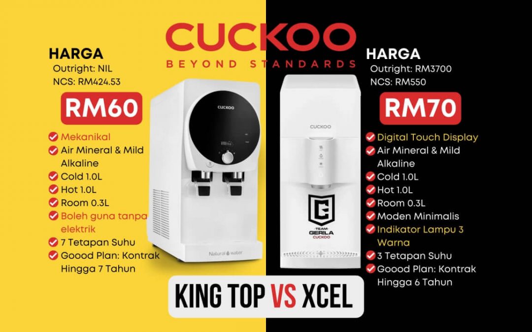 Apa Beza Cuckoo XCEL VS King Top? Mana Lebih Baik?