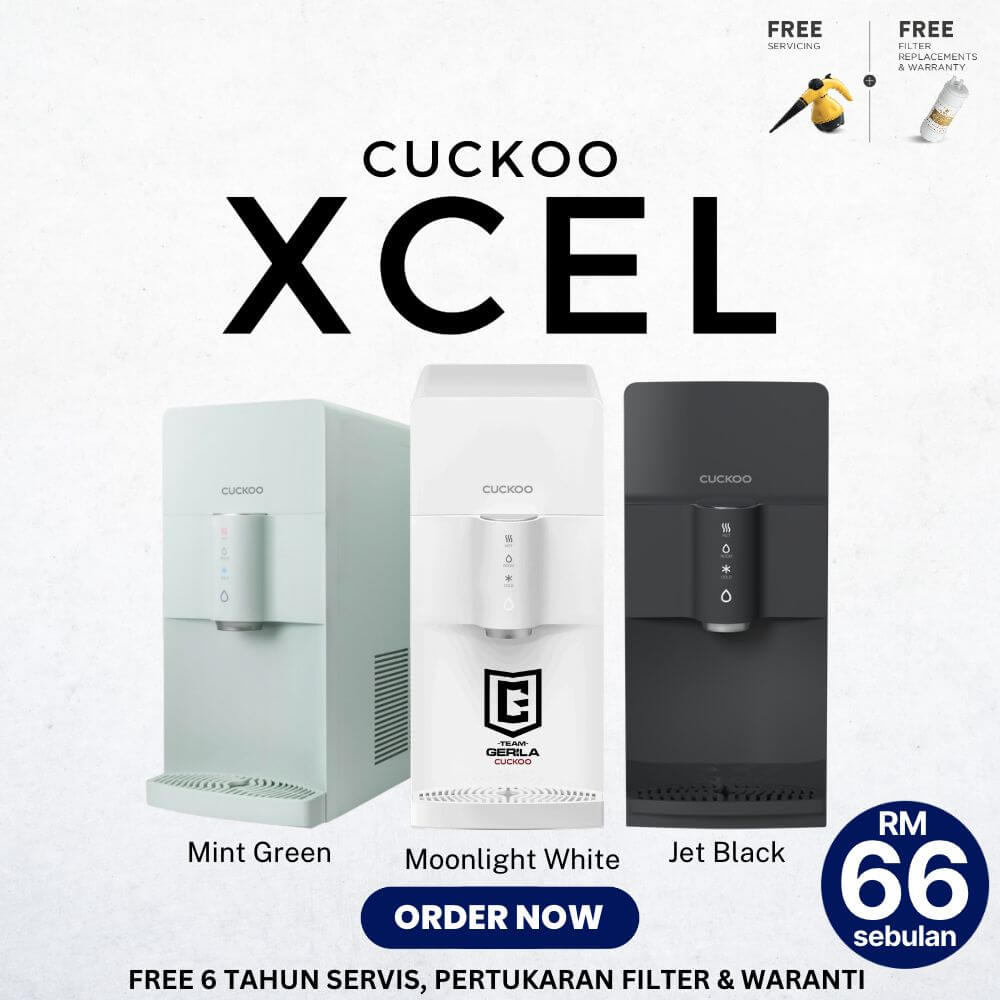 promosi cuckoo XCEL RM66 sebulan promotion water purifier penapis air